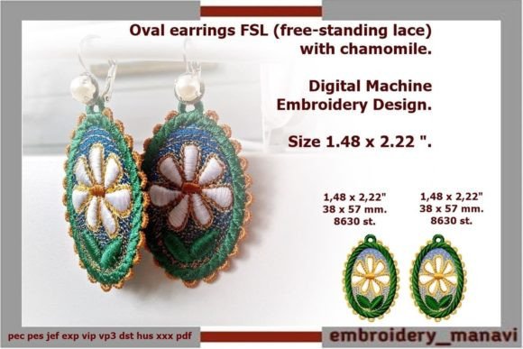 Oval FSL Earrings Chamomile: A Seller’s Review