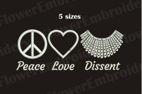 Peace Love Dissent: A Holiday Embroidery Review