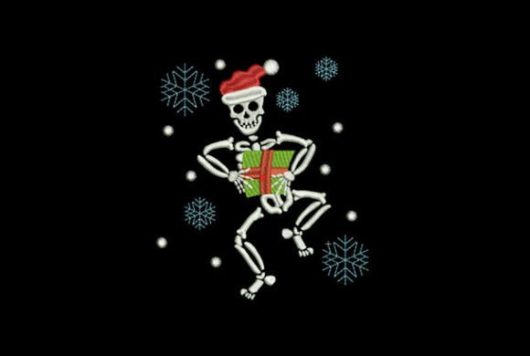 Review: Christmas Dancing Skeleton for Holiday Embroidery