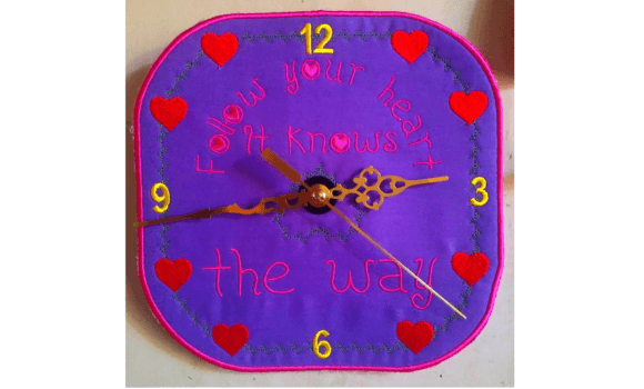 Reviewing the ITH Clock Embroidery Design
